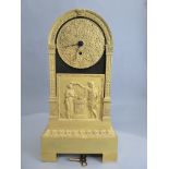 An early C19th fine bronzed French Empire mantle clock C1810 fine ormolu mounting the dome top above
