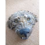 A pre 1950's taxidermy of a Tigers head mounted probably by Rowland Ward
