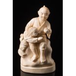 A Japanese carved ivory okimono: Meiji period (1864-1912),