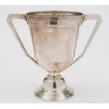 A silver two-handled trophy cup, maker Adie Bros, Birmingham,