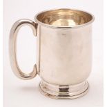 An Elizabeth II silver christening mug, maker Joseph Gloster Ltd, Birmingham,