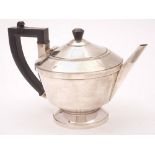 A George V silver teapot, maker A.L.