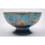 A Wedgwood dragon lustre pedestal bowl: decorated with dragons,