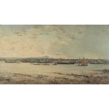 * Charles Ernest Cundall [1890-1971]- Gravesend from Tilbury:- signed bottom left signed and
