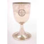 A Victorian silver communion cup, maker Robert Garrard, London,