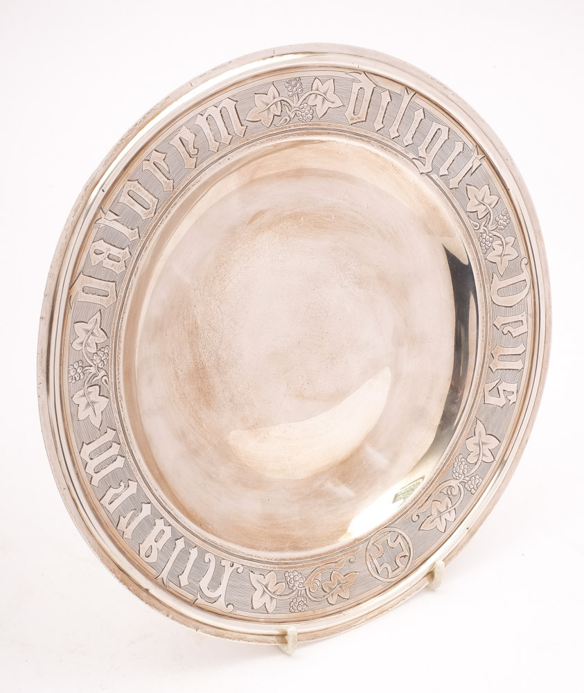 A Victorian silver communion plate, maker John, Edward, Walter & John Barnard, London,