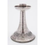 An Art Nouveau period silver candlestick, maker Albert Edward Jones, Birmingham,