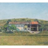 * Christopher Sanders [1905-1991]- An Italian Farmhouse:- signed bottom left further signed and