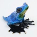 Tim Cotterill (1950-), 'Frogman', a bronze and enamel model of a frog 'Polly Wogg':,