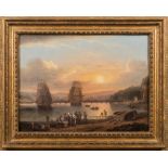 Thomas Luny [1759-1837]- Shaldon, sunset,