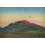 James Dickson Innes [1887-1914] - The Fairy Mountain- signed and inscribed as titled on the