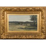 Arthur Douglas Peppercorn [1847-1924]- Exmouth Marshes:- signed bottom left oil on canvas 25 x 44cm.