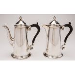 A George V silver part coffee service, maker Asprey & Co Ltd, London,