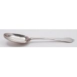A William III silver dog nose spoon, all marks worn London, 1697: crested, 1.70ozs.