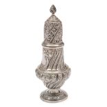 A Victorian silver sugar caster, maker Thomas Bradbury & Sons, London,