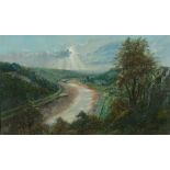* Ernest Walter Twining [1875-1956]- Sunlight breaking through clouds over The Avon Gorge:- signed