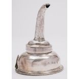 A George III silver wine funnel, maker Walter Brind, London,