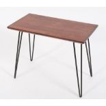 WITHDRAWN A 1960's Danish rosewood rectangular occasional table:,