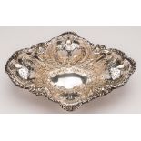 A Victorian silver dish, maker Atkin Brothers, Sheffield,