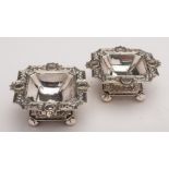 WITHDRAWN A pair of George III silver salts, maker Hester Bateman, London,