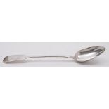 A George IV Irish silver Fiddle pattern gravy spoon,