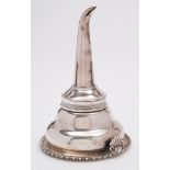 A George III silver wine funnel, maker Rebecca Emes & Edward Barnard I, London,