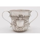 A George III twin handled cup, maker W C ? possibly William Cripps, London,