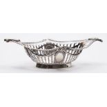 An Edward VII silver basket, maker William Hutton & Sons, London,