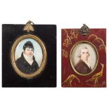 Circle of Walter Stephens Lethbridge [1771-1831]- A miniature portrait of a gentleman,