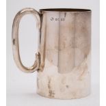 A Victorian silver pint tankard, maker Henry Wilkinson & Co,