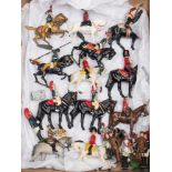A collection of various Britains cavalry figures:,