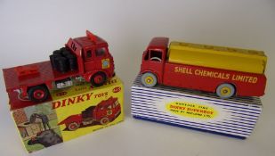 Dinky No 425 Bedford TK Coal Lorry: with red bodywork, six coal bags and scales,