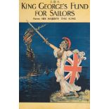 A WWI poster for 'King George's Fund for Sailors':,