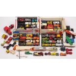 Two Matchbox Collectors cases and contents together with a collection of various loose vehicles:,