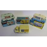 Corgi No 407 Smiths 'Karrier Bantam' Mobile Shop: No 428 Smiths Mister Softee Ice Cream Van and No