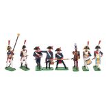 A collection of handmade and hand painted Napoleonic French Troops and Allies:,