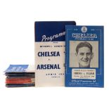 A collection of 1950's/60's Chelsea programmes together with a small collection of 1960's