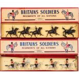 Britains Regiments of all Nations Set No 32 Royal Scots Greys: mounted officer and four troopers,