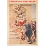 WITHDRAWN LOT 984 A WWI French poster ''2ème Emprunt de La Défense Nationale by Alcide Theophile