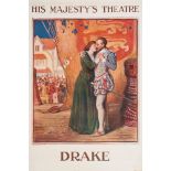 An early 20th century poster for a production of 'Drake' at Her Majesty's Theatre:,