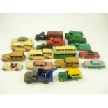 A collection of various Dinky vehicles:,