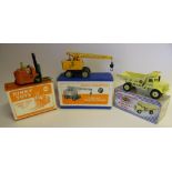 Dinky, No 965 Euclid Rear Dump Truck: pale yellow body and hubs,