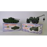 Dinky No 651 Centurion Tank: and No 661 Recovery Tractor, with card insert both in original boxes,