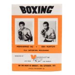Of Boxing Interest- A Viewsport Ltd programme for the televised Muhammad Ali v Ken Norton fight