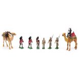 A collection of handmade and hand painted Napoleonic and Indian army troops:,