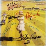 WITHDRAWN Genesis 'Nursery Cryme' signed album cover:, Peter Gabriel, Phil Collins,