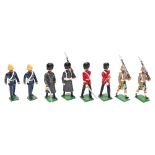 A collection of handmade and hand painted Welsh Regimental figures:, including 24th Foot,