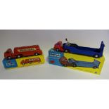 Corgi No 1100 'Carrimore' Low-Loader: and No 1110 Mobil gas Petrol Tanker, both in original boxes,