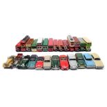 A collection of various single and double decker buses:, in various liveries, by EFE, Corgi,