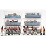 A collection of handmade and hand painted Napoleonic regimental figures:,